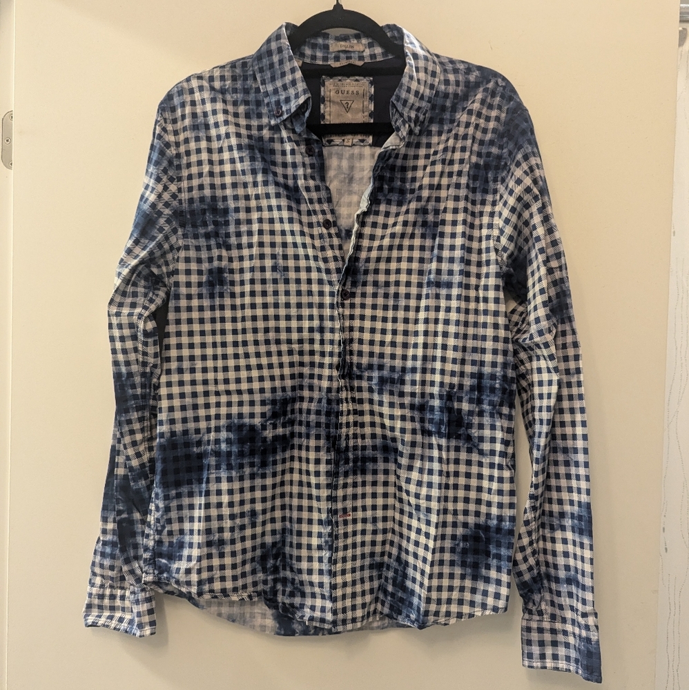 Guess Gingham Plaid Shirt